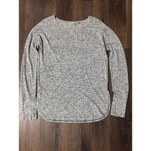 Athleta Heather Gray Pullover Crewneck Sweater Womens Size Small